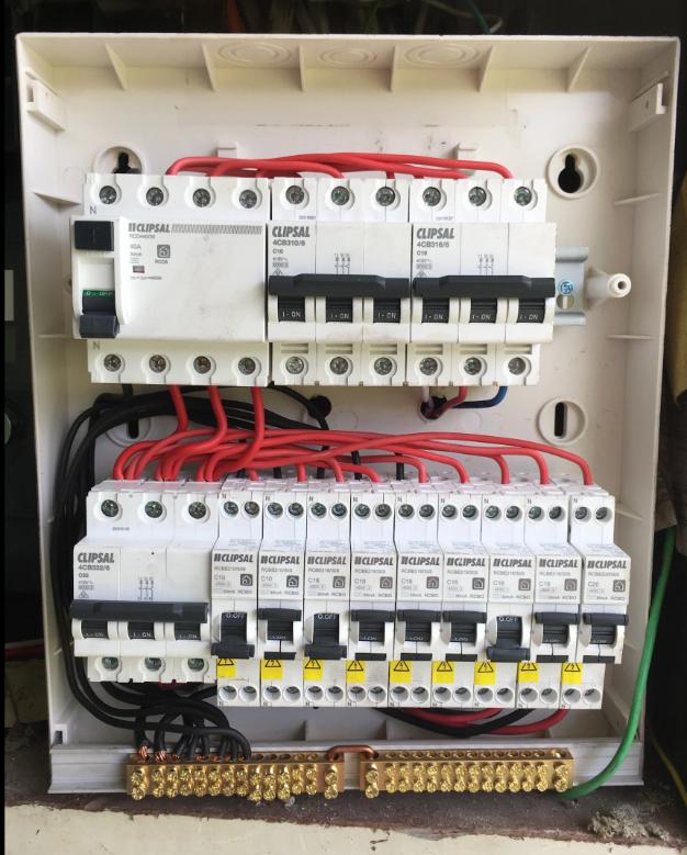 Switchboard installed by Commercial electricians Melbourne